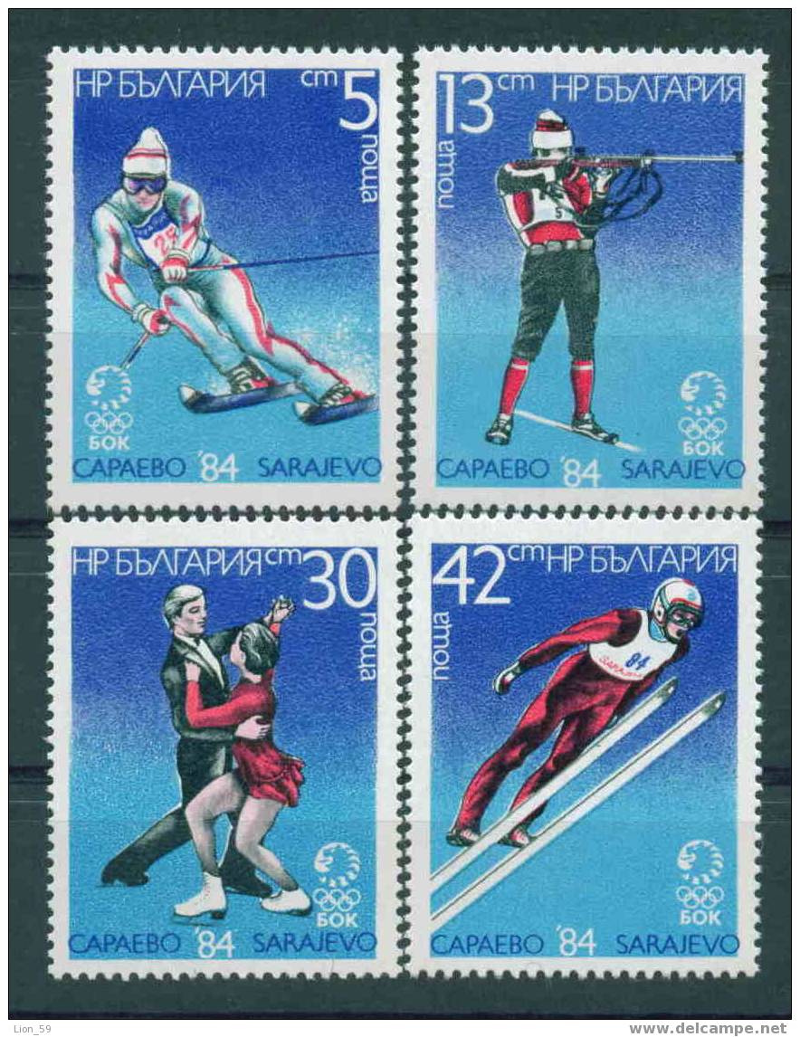 3290 Bulgaria 1984 SPORT Biathlon  - Winter Olympic Games SARAJEVO 1984  ** MNH - Winter (Other)