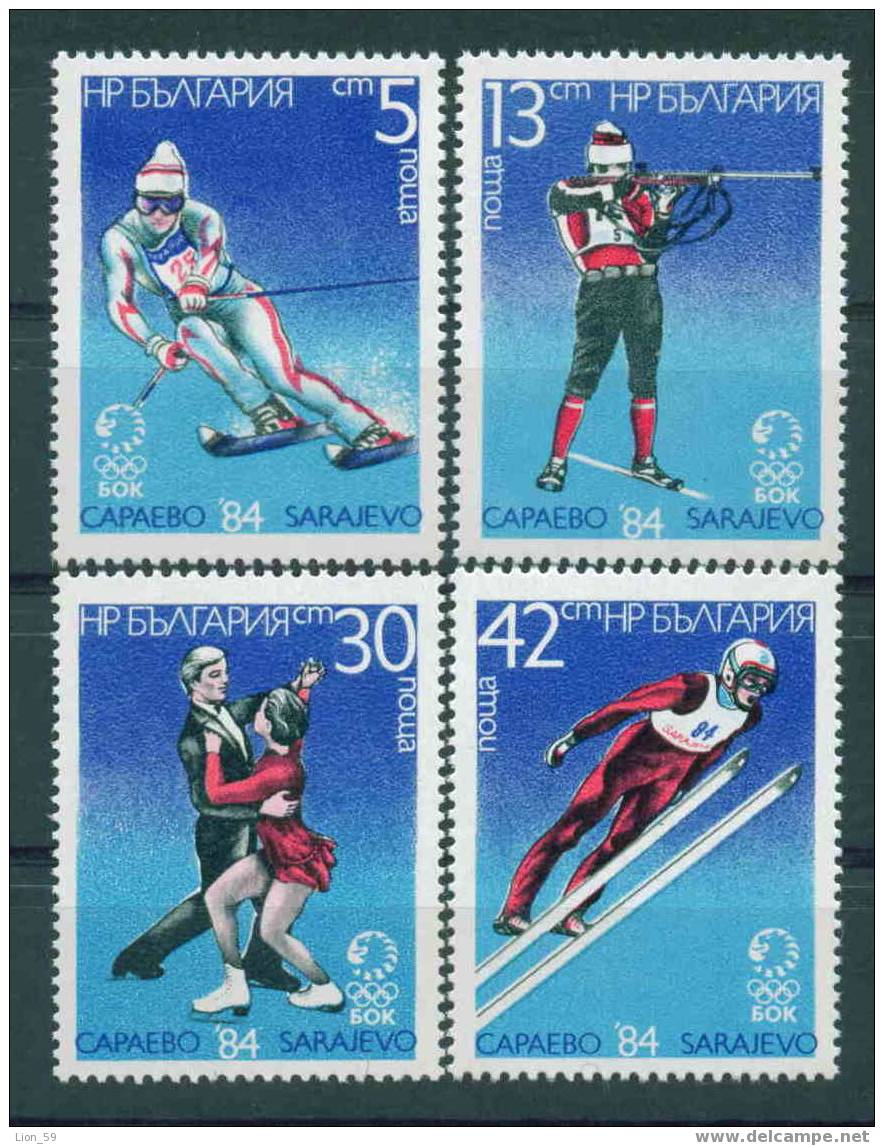 3290 Bulgaria 1984 Winter Olympic Games 84  ** MNH/ SPORT  Figure Skating / Olympische Winterspiele, Sarajevo - Patinage Artistique