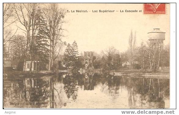 Chateau D Eau - Ref No 35-le Vesinet - Las Superieur- La Cascade Et Chateau D Eau   -bon Etat - Châteaux D'eau & éoliennes