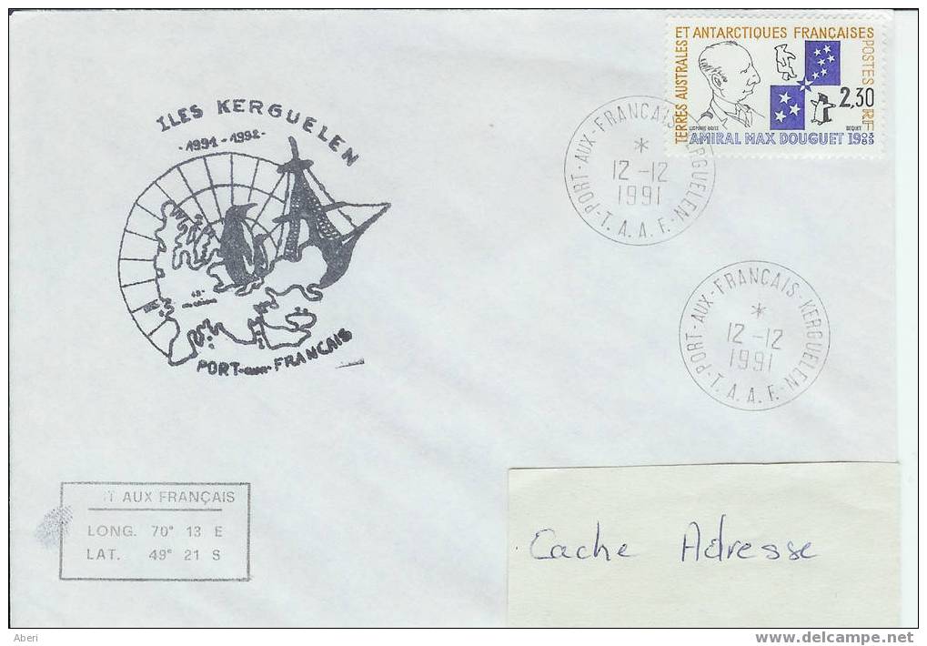 1127 N° 157- îles KERGUELEN - Lettres & Documents