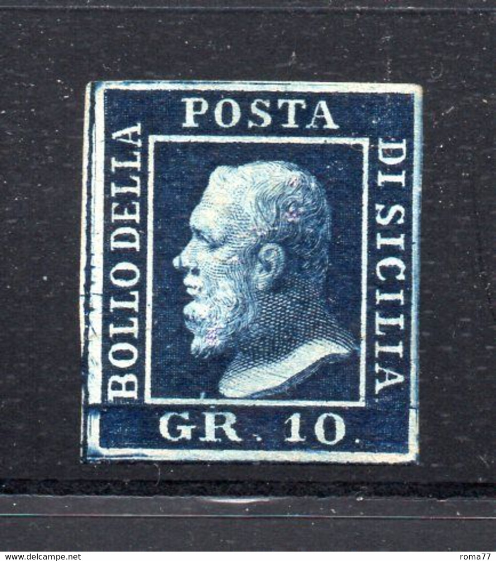 460 - SICILIA, 10 Grana N. 12 Senza Gomma. BELLISSIMO . RAYBAUDI - Sizilien