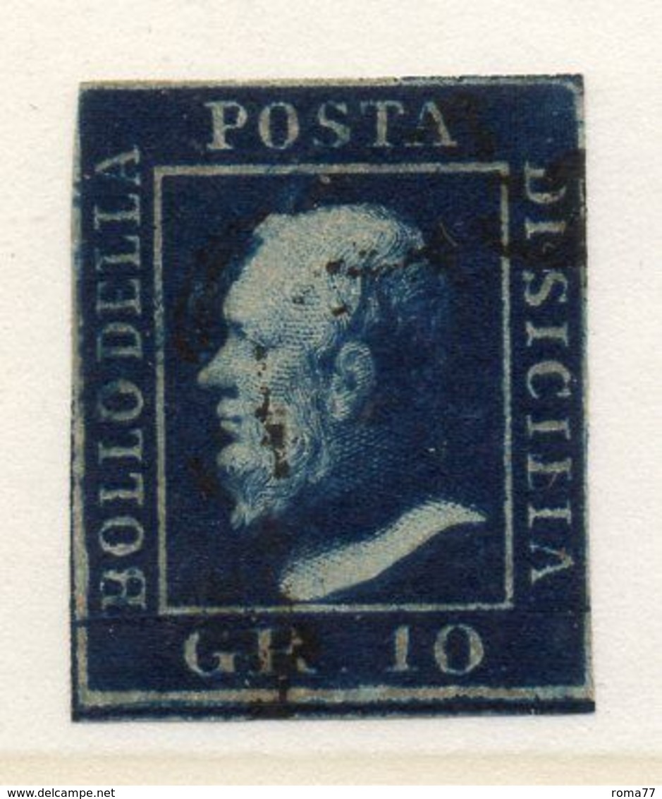 463 - SICILIA, 10 Grana N. 12 Stampa Fortemente Oleosa. CAFFAZ - Sicilië