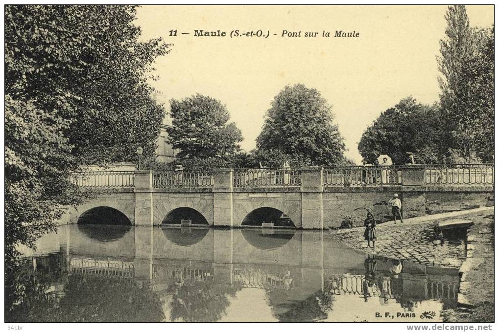 Cpa (78) Maule - Pont Sur La Maule - Maule