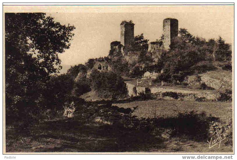 Carte Postale 65.  Argeles-Gazost  Ruines Du Chateau  De Beaucens - Argeles Gazost