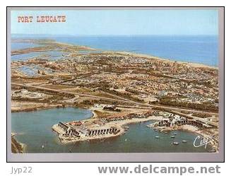 Jolie CP 11 Aude Port Leucate Les Marinas Vue Aérienne - Flamme 40° Anniv AOC A.O.C. Fitou Vin 17-8-88 - Leucate