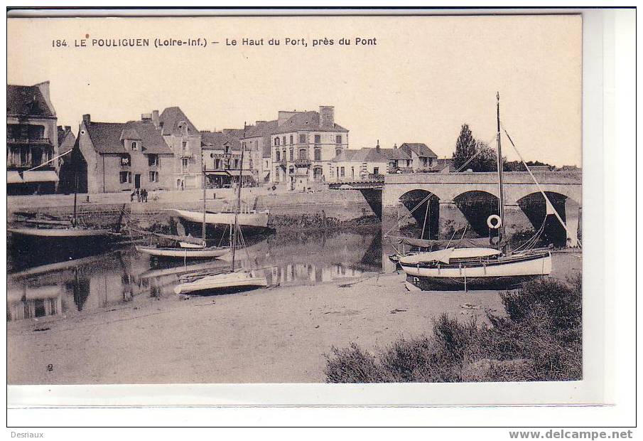 LE POULIGUEN , LE HAUT DU PORT PRES DU PONT - Le Pouliguen