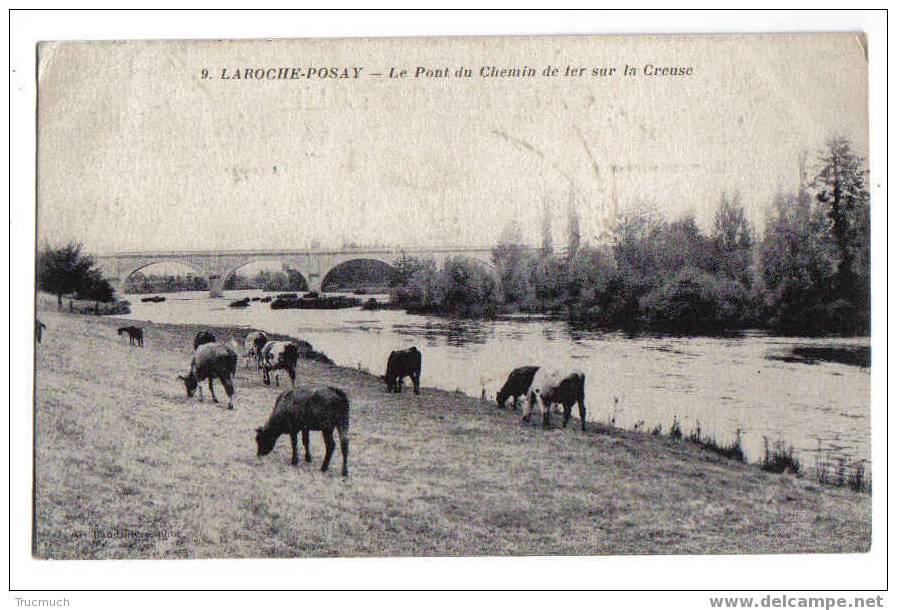 F 2397 - LA ROCHE-POSAY-les-BAINS - Le Pont Du Chemin De Fer Sur La Creuse - La Roche Posay