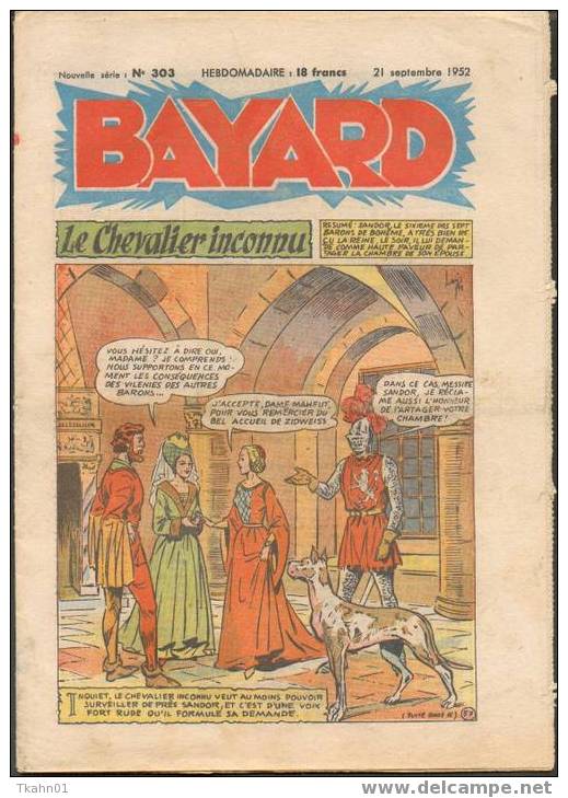 BAYARD  NOUVELLE SERIE  N° 303   DU  21  SEPTEMBRE  1952 - Bayard