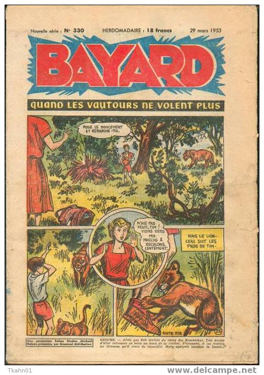 BAYARD  NOUVELLE SERIE  N° 330   DU  29  MARS  1953 - Bayard