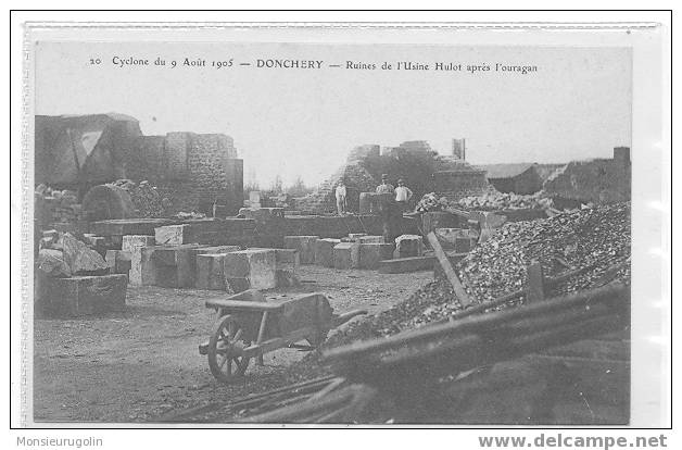 08 // DONCHERY / Ruines De L'usine Hulot Après L'ouragan N° 20 / ANIMEE - Rethel
