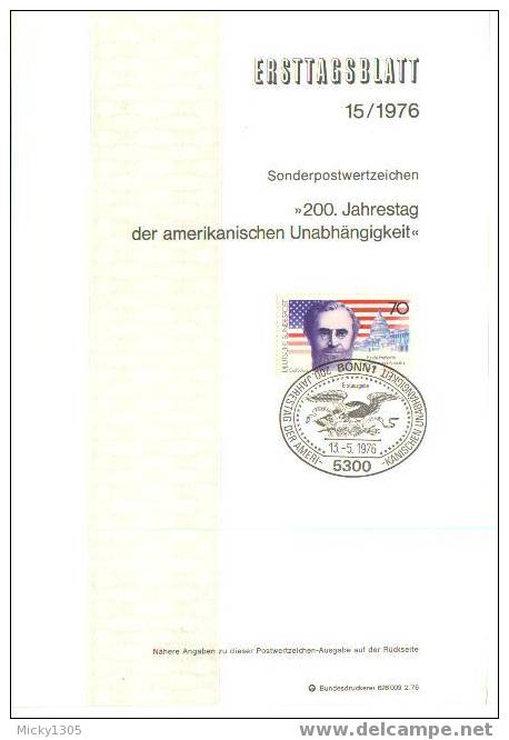 Germany - ETB 15/1976 (Z101)- - 1974-1980