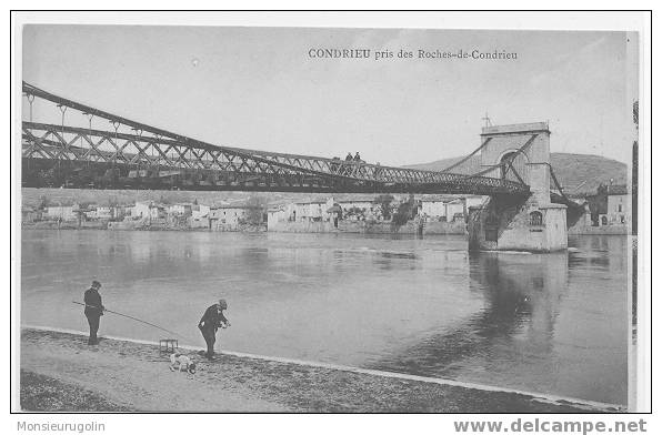 69 - CONDRIEUX, Pris Des Roches De Condrieux, (pêcheurs), ANIMEE - Condrieu