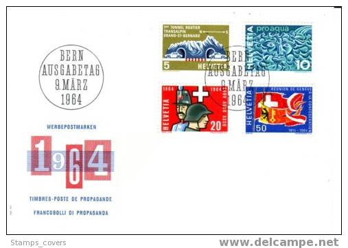 SWITZERLAND FDC MICHEL 791/94 €4.00 - FDC