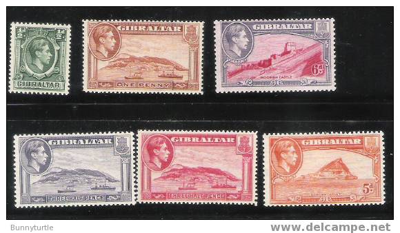 Gibraltar 1938/49 KG VI Mint - Gibraltar