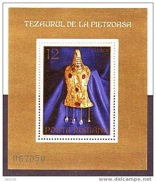 ROMANIA  1976  Archaeology  **BLOCK   Mi  Nr.107,  MNH, OG. - Prehistory