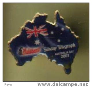 AUSTRALIA SYDNEY FLAG  26012001  HAPPY BIRTHDAY   ORIGINAL PRICE $10 !!!! MINT - Uniformes Recordatorios & Misc