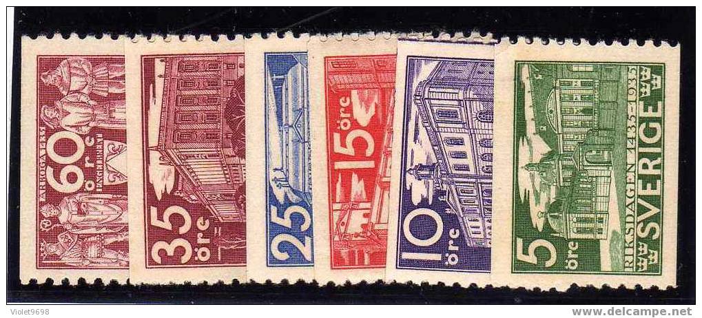 SUEDE: TP N° 229/234 * - Unused Stamps