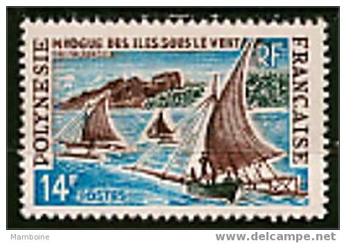 Polynesie Bateau /pirogue 1966  N 39. (neuf Sans Trace Char.) X X - Unused Stamps