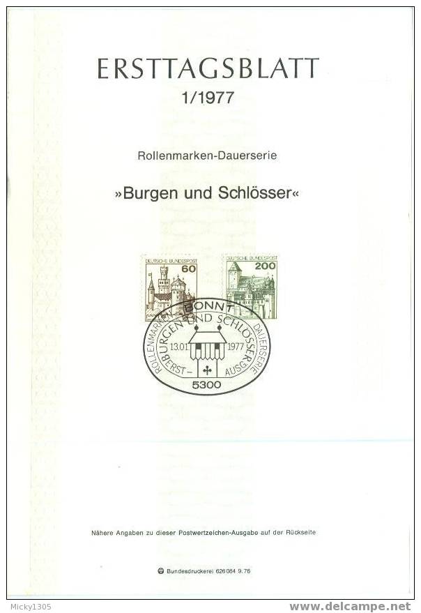 Germany - ETB 1/1977 (Z110)- - 1974-1980