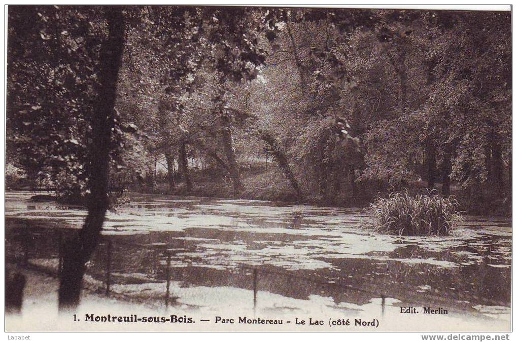 MONTREUIL PARC MONTEREAU LE LAC N° 1 - Montreuil