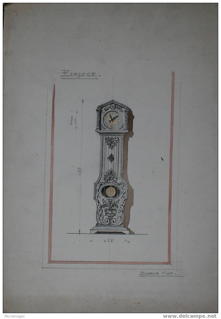 Dessin Ancien D´ébénisterie - Zeichnungen