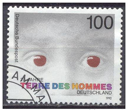 Allemagne Fédérale YT N°1417 Terre Des Hommes Oblitéré ° - Oblitérés