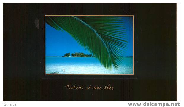 CARTE POSTALE DE TAHITI - LA BEAUTE SAUVAGE D UN LAGON POLYNESIEN - Tahiti