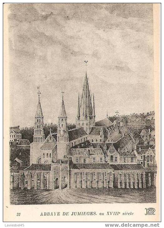 JUMIEGES . ABBAYE AU XVIIIE Siecle - N° 31 - Jumieges