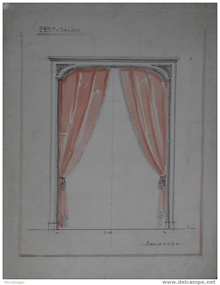 Dessin Ancien D´ébénisterie - Zeichnungen