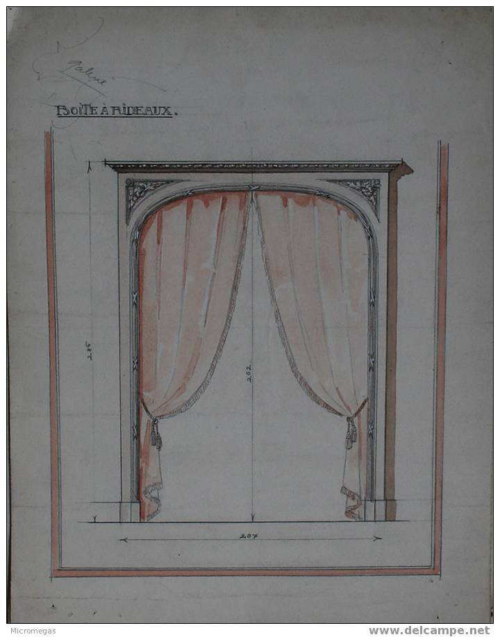 Dessin Ancien D´ébénisterie - Dessins