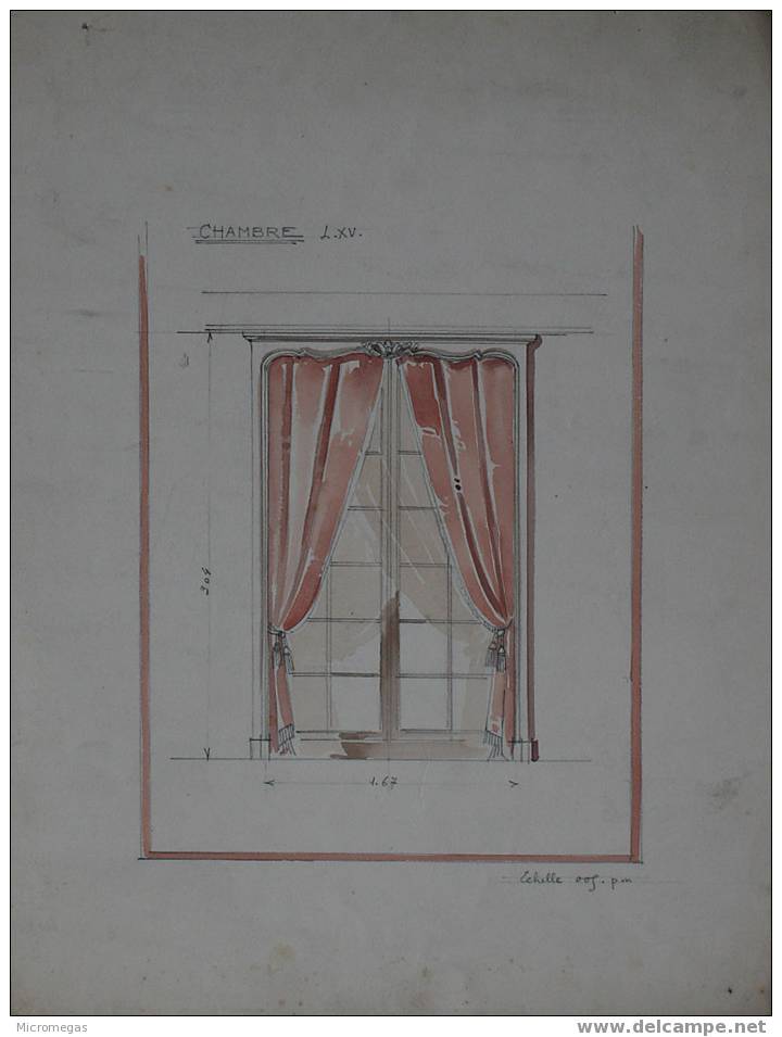 Dessin Ancien D´ébénisterie - Dessins