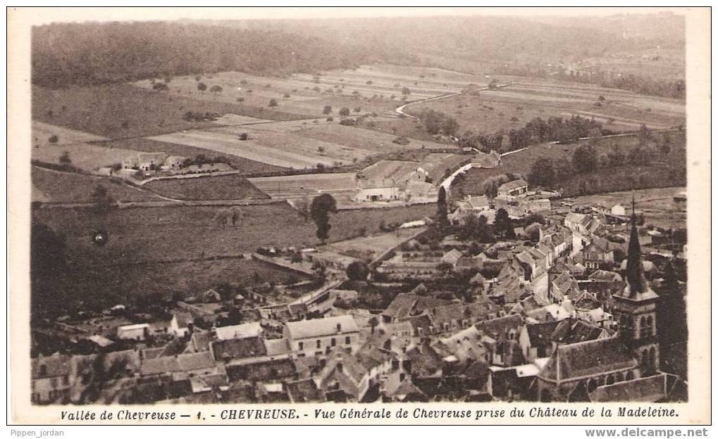 78 CHEVREUSE * Vue Générale De Chevreuse Prise Du Château De La Madeleine - Chevreuse