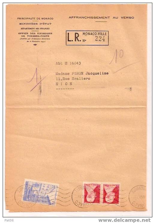 MONACO - 1.3.1947 / 7.7.1947 - Other & Unclassified