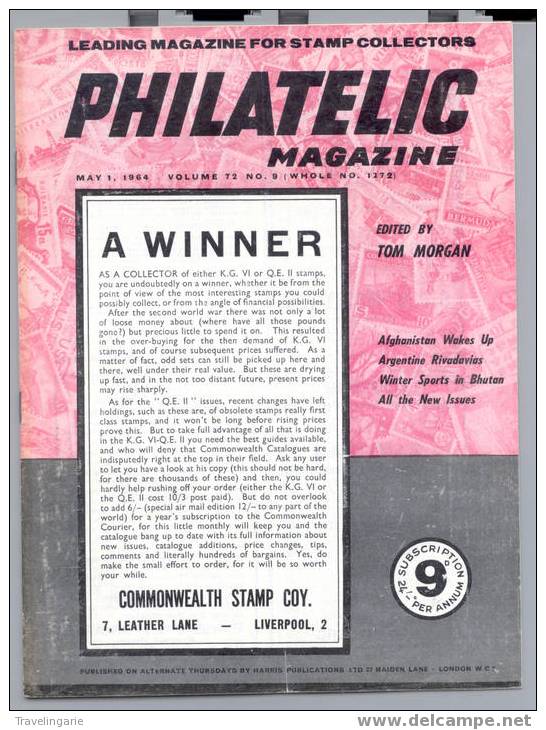 Philatelic Magazine Vol. 72 No. 9 1964 - English (from 1941)