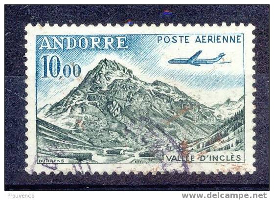 ANDORRE FRANCAIS 1961   PA  N° 8   Ob.TB+ +  AIRMAIL - Poste Aérienne