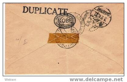 Au175/Bankbrief, Engl.Marke, Entwertet Aust. Postal Unit 388,1947 Japan Nach Shanghai - Brieven En Documenten