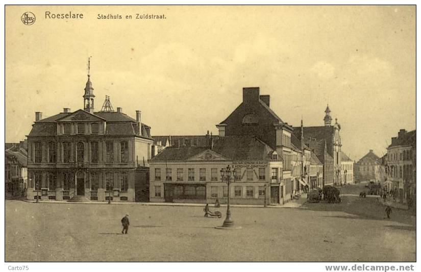 BELGIQUE - ROSELARE - ROULERS - Stadhuis En Zuidstraart - Roeselare