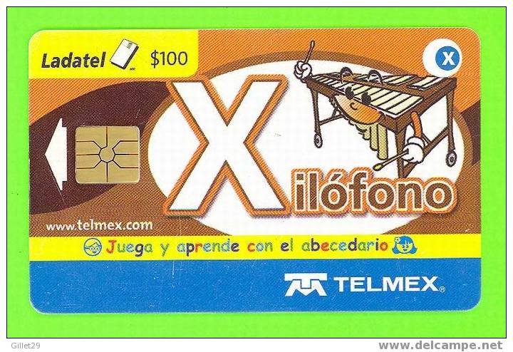TÉLÉCARTE, MEXIQUE - XILOFONO - XILOPHONE -  TELMEX - - Mexico