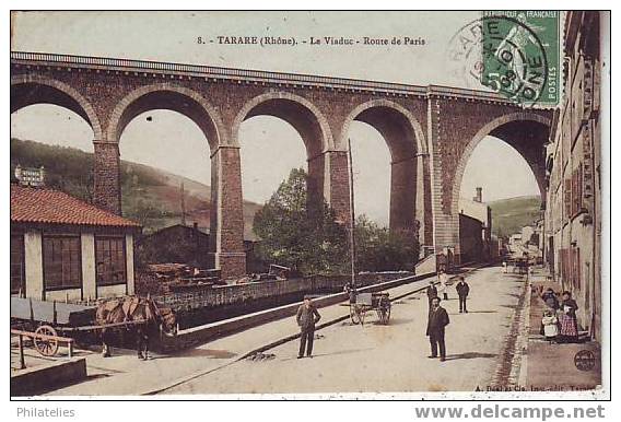 TARARE   ROUTE DE PARIS  1909 - Tarare