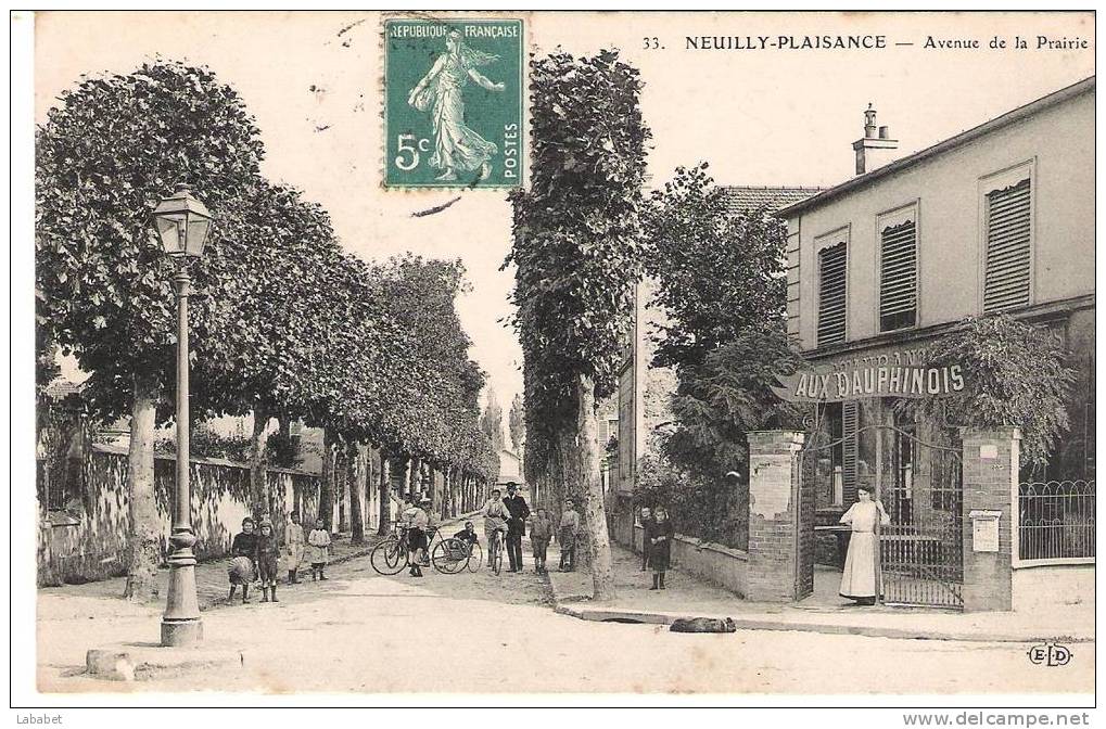 NEUILLY  PLAISANCE  AVENUE DE LA PRAIRIE N° 33 - Neuilly Plaisance