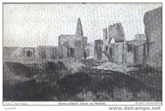 PERONNE HOZEL  GUERRE 1914-x - Peronne