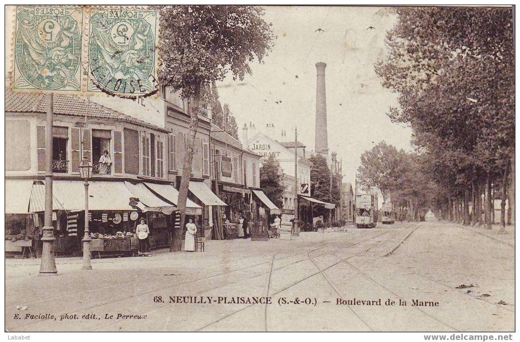 NEUILLY  PLAISANCE  BD DE LA MARNE N°68 - Neuilly Plaisance