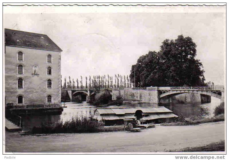 Carte Postale  72.  Malicorne-sur-Sarthe   Le Moulin Et Le Pont Sur La Sarthe - Malicorne Sur Sarthe