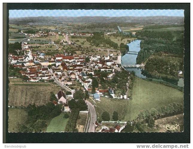 CPSM - Coulanges Sur Yonne - Vue Panoramique Aérienne Et Vallée De L' Yonne ( COMBIER CIM 248 10 A) - Coulanges Sur Yonne
