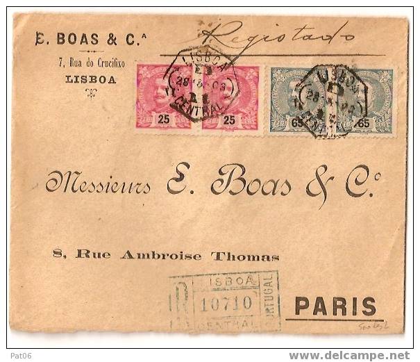 PORTUGAL  - EMIS.  1895 / 1905 - Storia Postale