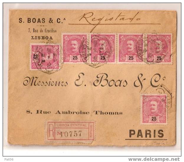 PORTUGAL  - EMIS.  1895 / 1905 - Lettres & Documents