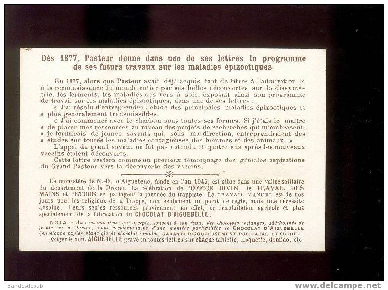 AIGUEBELLE Chromo Dorée Pasteur Atelier Travail Maladies épizootiques - Aiguebelle