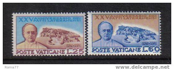 V48 - VATICANO 1953: Patti Lateranensi  N. 174/175  *** - Nuevos