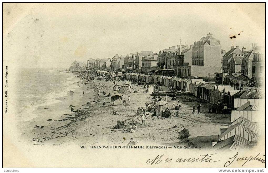 SAINT AUBIN SUR MER VUE GENERALE  1905  BRECHET EDIT - Saint Aubin