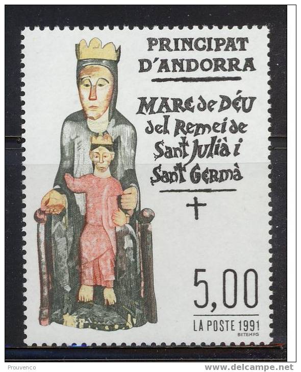 ANDORRE FRANCAIS 1991  VIERGE DE SANT JULIA ** NEUF  MNH  LUXE - Neufs